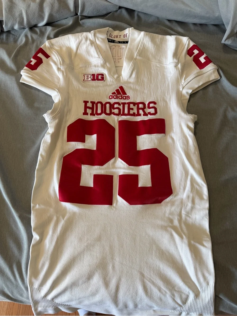 2016 Adidas IU game used jersey, size Large. See pics for condition.